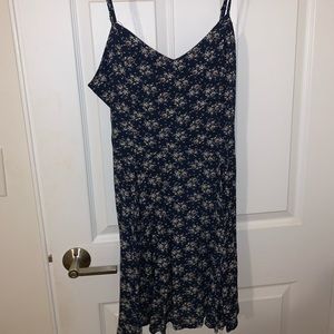 Navy blue flower sundress